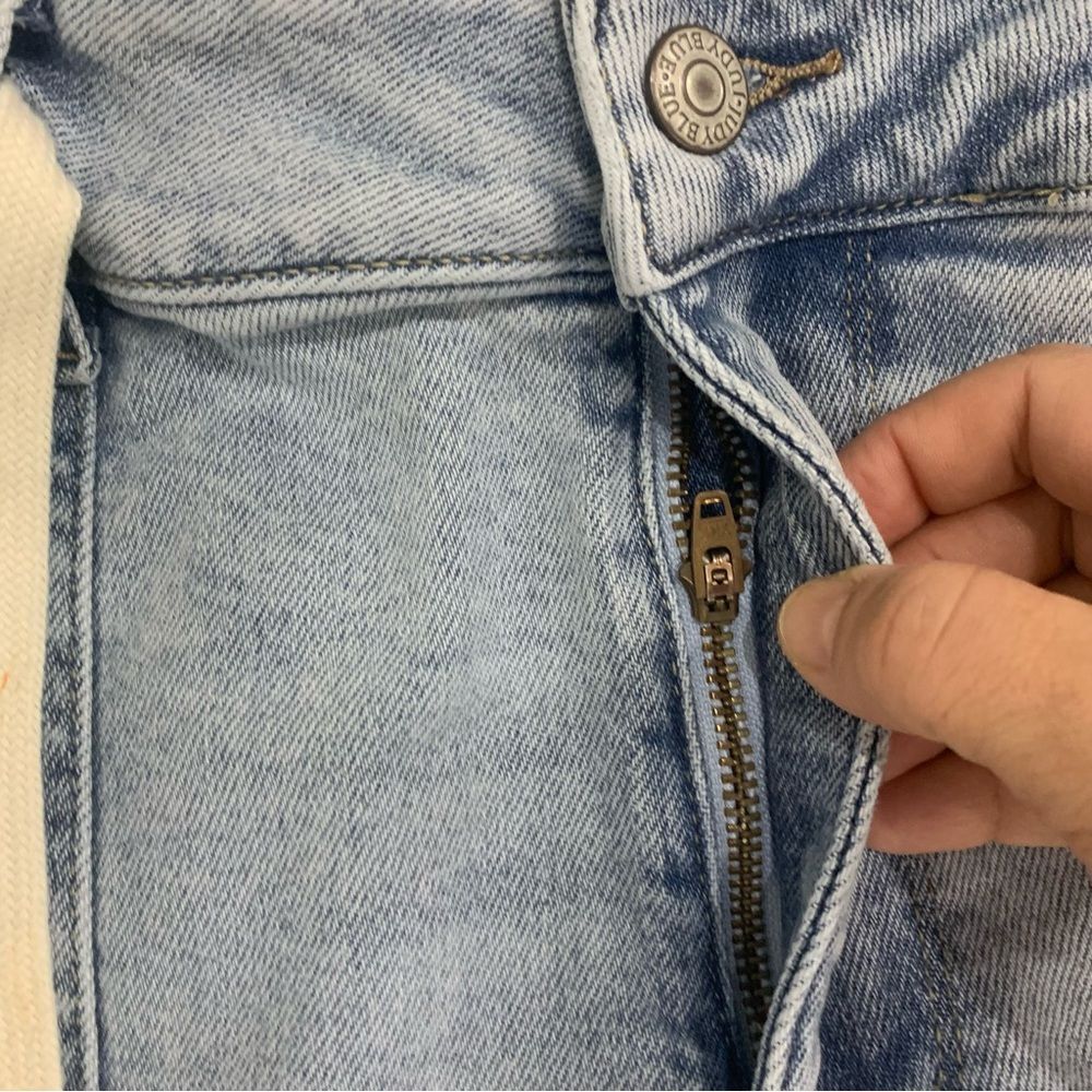 Judy Blue Jogger Jeans Light Wash Denim Sz 15 Drawstring High Waist  JB88691 - Picture 8 of 13